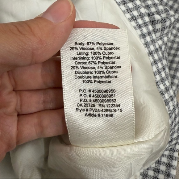 Wilfred Ourson Little Cropped Jacket Gingham XS Aritzia #71698 - Picture 9 of 9